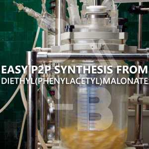 Easy P2P synthesis from Diethyl(phenylacetyl)malonate